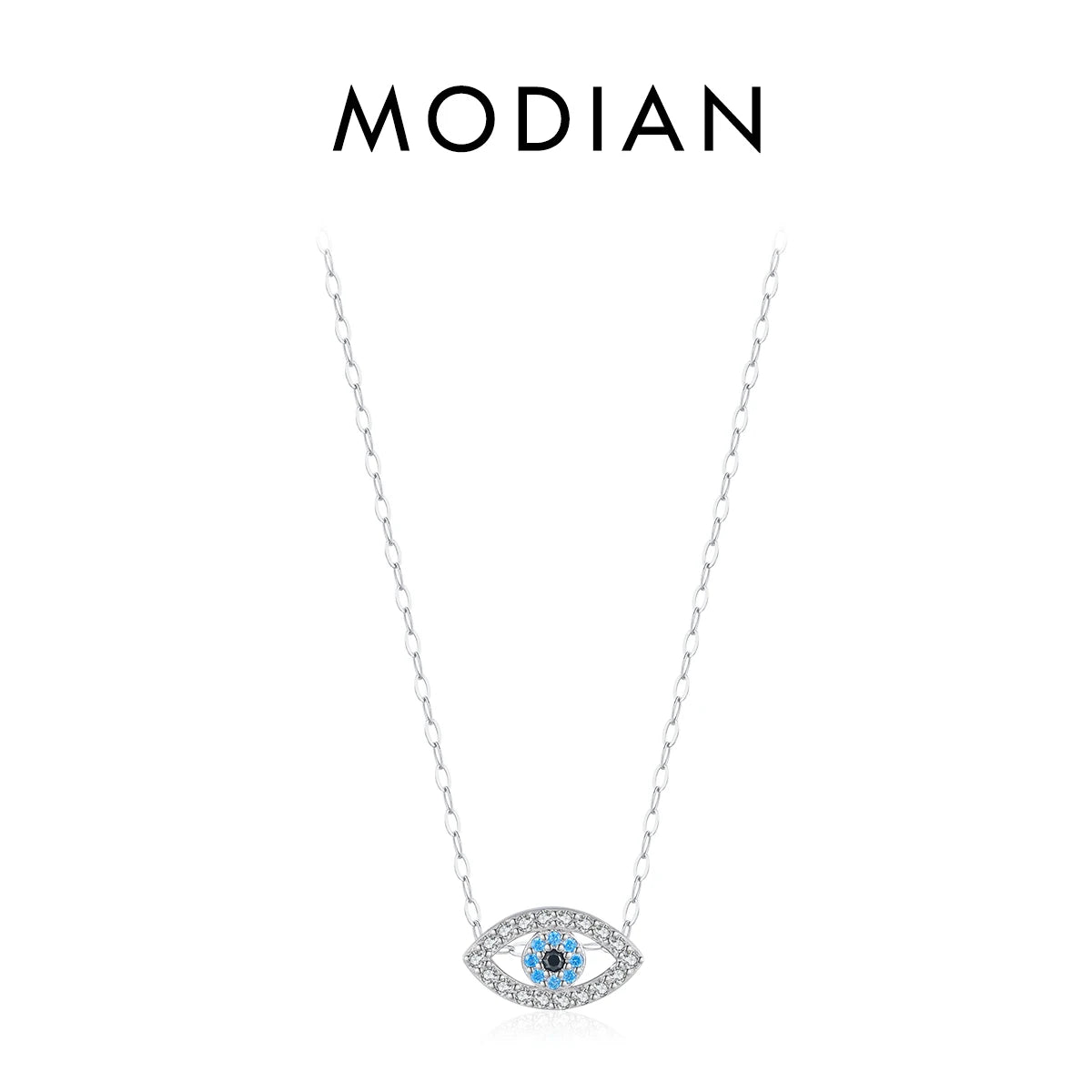 925 Sterling Silver Sexy Eyelash the Hand of Fatima Turquoise Pendant Lucky Blue Eye Necklace for Women Fine Jewelry Gift