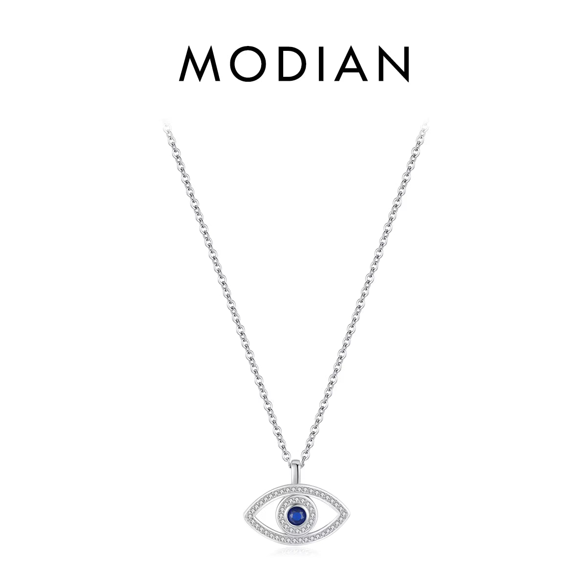 925 Sterling Silver Sexy Eyelash the Hand of Fatima Turquoise Pendant Lucky Blue Eye Necklace for Women Fine Jewelry Gift