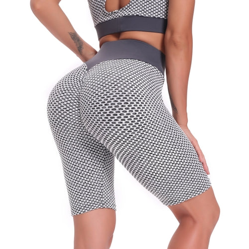 Honey Peach Hip Seamless Yoga Pants Tight Fitness Sports Pants Middle