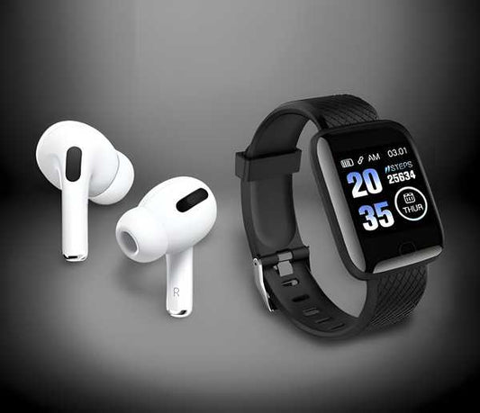 Wireless Earbuds & Smartwatch Set