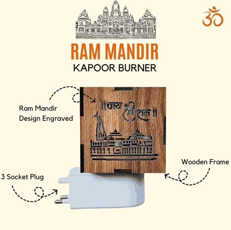3-in-1 Ayodhya Ram Mandir Aroma Burner