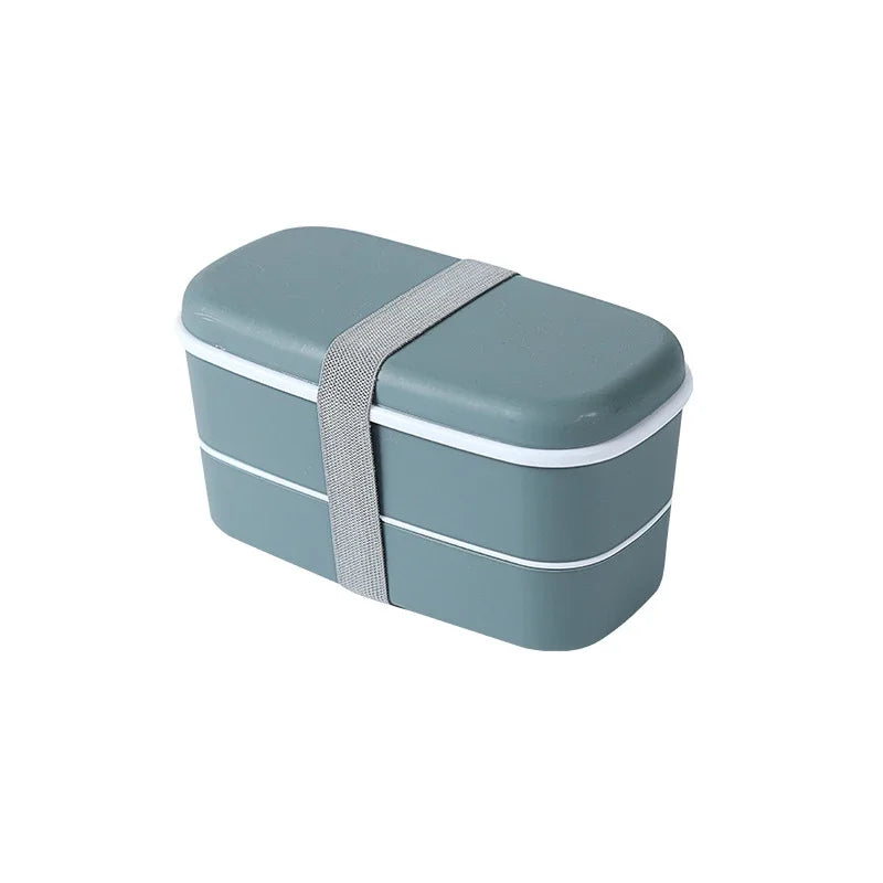New Portable Leak-Proof Food Double-Layer Bento Box Lunch Box Lunch Box for Kids Food Container Food Storage Snack