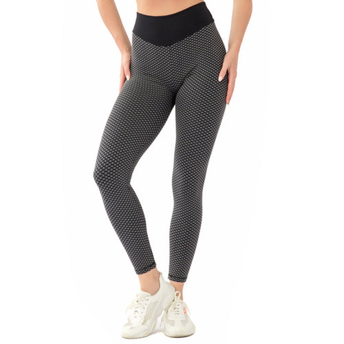 Honey Peach Hip Seamless Yoga Pants Tight Fitness Sports Pants Middle