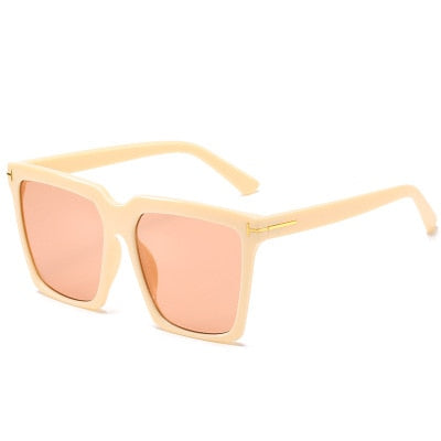 Oversize Square Sunglasses Women Vintage