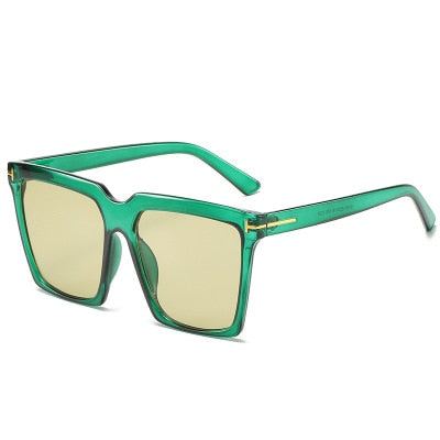 Oversize Square Sunglasses Women Vintage