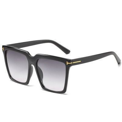 Oversize Square Sunglasses Women Vintage