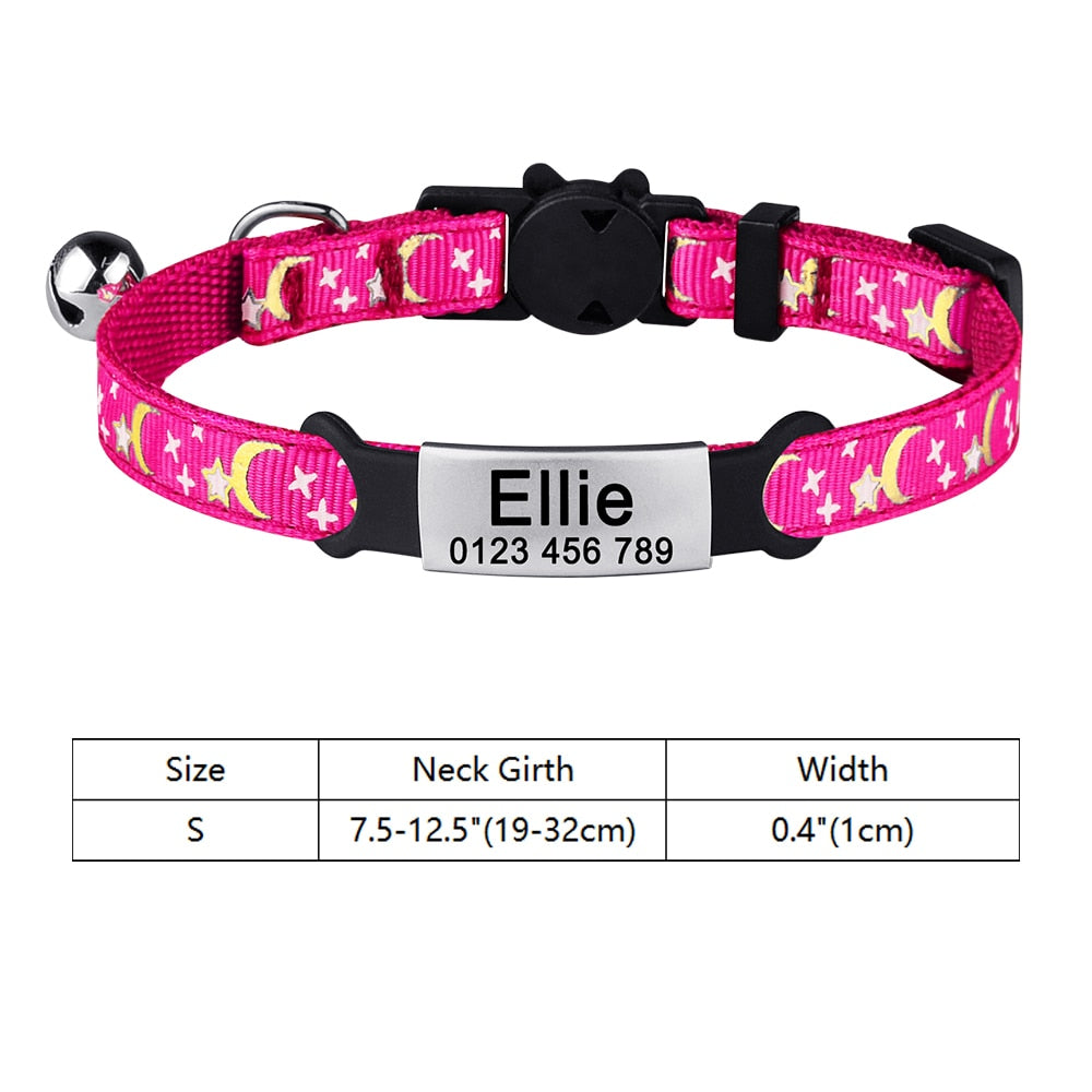 Moon Dust - Personalised Cat Collar