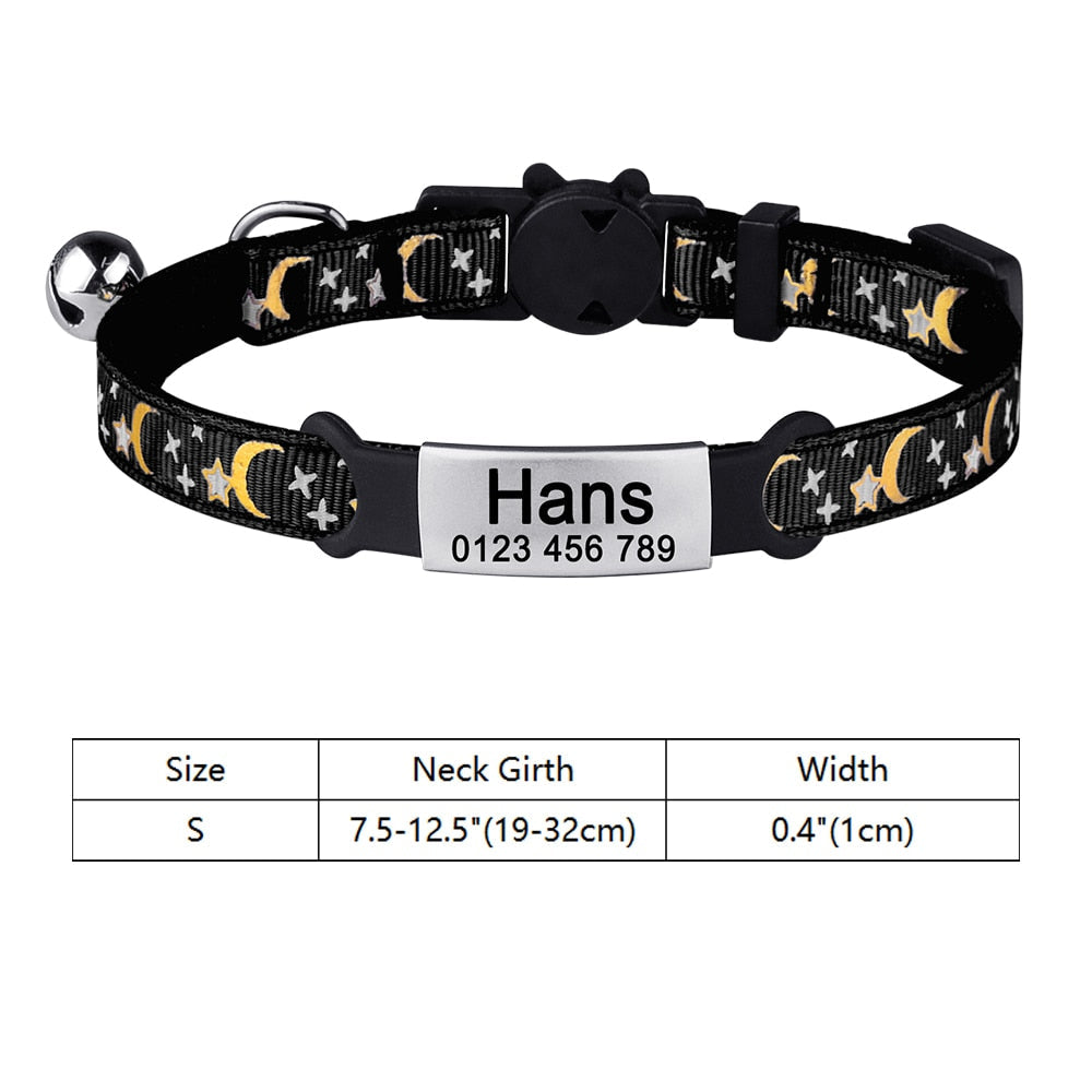 Moon Dust - Personalised Cat Collar