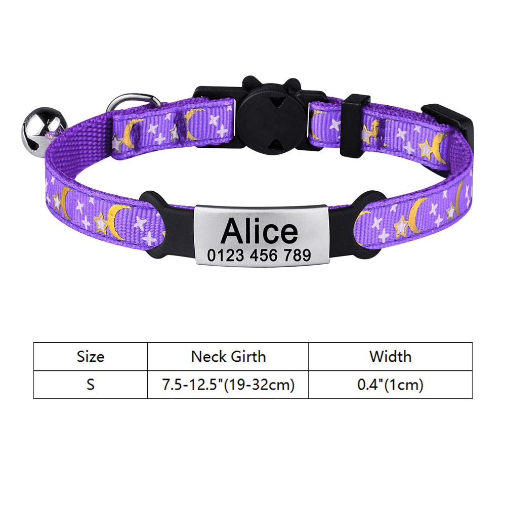 Moon Dust - Personalised Cat Collar