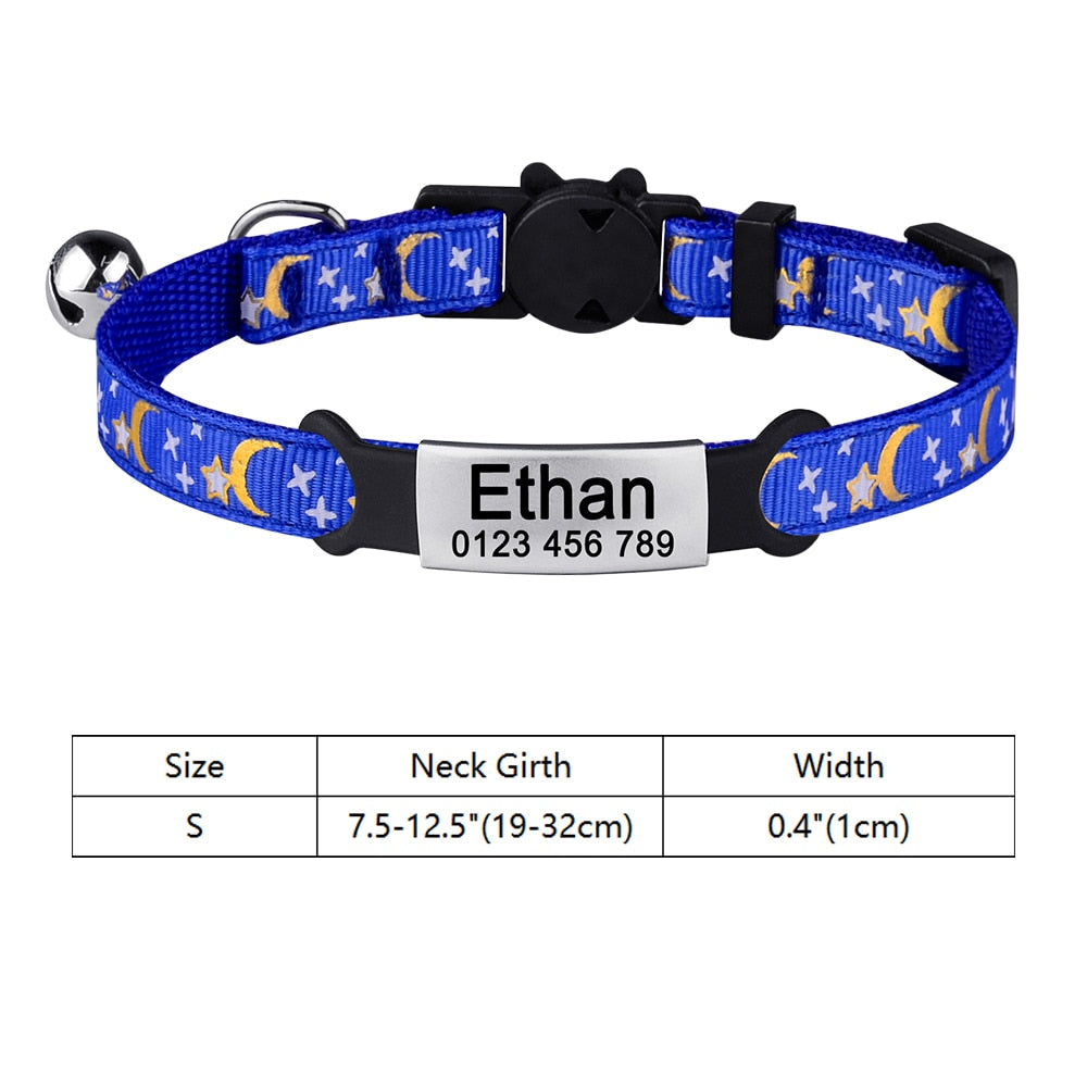 Moon Dust - Personalised Cat Collar