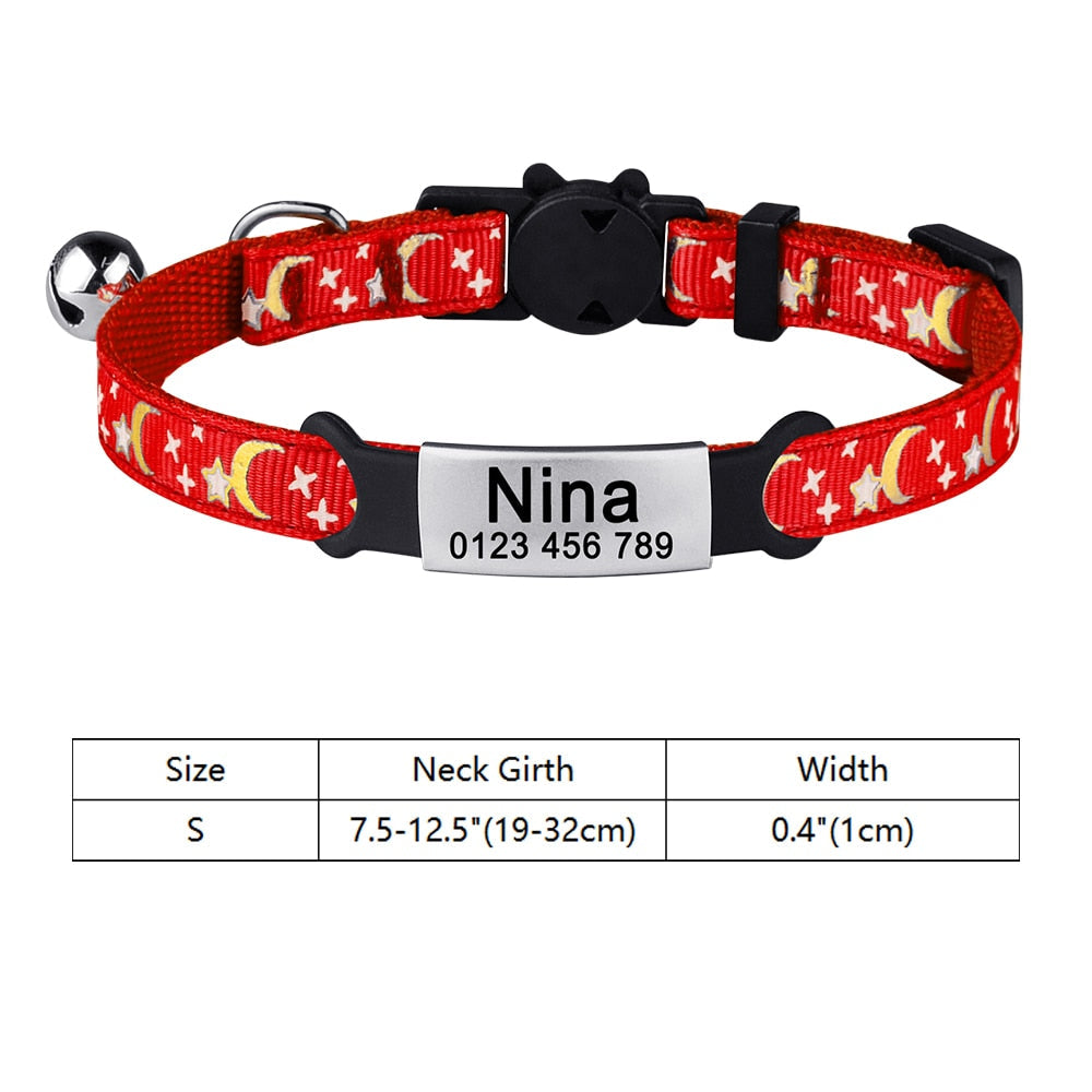 Moon Dust - Personalised Cat Collar