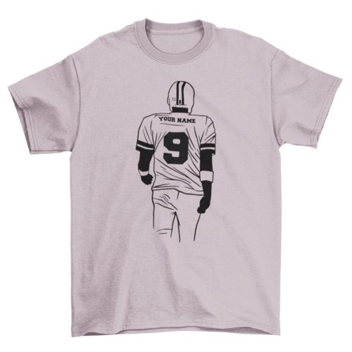 American football editable t-shirt